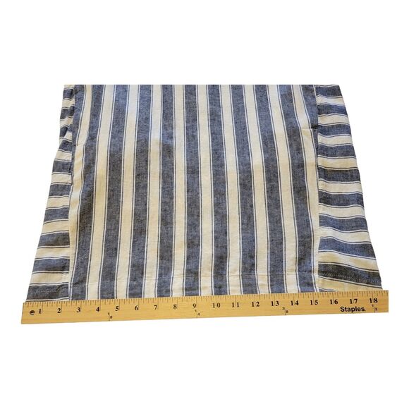 Madewell Linen Blend Button Back Dress Womens XXS Blue White Stripe Coastal - Picture 14 of 14